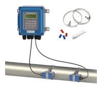 Débitmètre à ultrasons DN15-6000mm, débitmètre liquide numérique avec capteurs TM-1 et TS-2, écran LCD rétroéclairé, protection IP67, pour eau, huile, alcool et eaux usées(SD No,DN15-100)