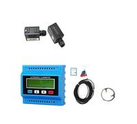 Débitmètre à ultrasons numérique TUF-2000M, débitmètre d'eau portable pince avec transducteurs TS-2, TM-1 et TL-1 for tuyaux en cuivre/PVC Faible répétabilité, haute sensibilité(TS-2-HT-DN15-100mm)