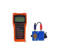 Débitmètre à ultrasons portable avec écran LCD numérique, débitmètre for eau, huile, essence, carburant, for tuyaux en cuivre/PVC DN25-DN6000 Haute sensibilité, faible erreur(DN15-100HT)