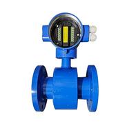 Débitmètre à ultrasons RS485 4-20 mA - Débitmètre électromagnétique numérique pour liquides, eaux usées, eau de mer, boue et solutions alcalines acides (Dn25)