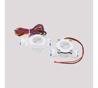 Débitmètre avec capteur pour tuyaux en polyéthylène de 2 mm, doseur rapide | Quick for Connect Capteur de débit PE 2 mm 0,2-8 l/min pour distributeur d'eau