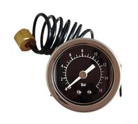 Débitmètre capillaire pour générateurs de vapeur, indicateur de pression de 16 bars pour une meilleure préparation du café et du lait (16 bar G1/8)