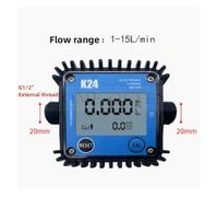Débitmètre Compteur De Débit À Affichage Numérique Micro-débit G1/4" G1" Débitmètre Engrenages Essence Huile Hydraulique Soja Eau 0,2-10 L/min 10-100 LPM(1-15PLM)