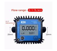 Débitmètre Compteur De Débit À Affichage Numérique Micro-débit G1/4" G1" Débitmètre Engrenages Essence Huile Hydraulique Soja Eau 0,2-10 L/min 10-100 LPM(0.1-7LPM)