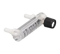 Débitmètre d’air réglable de 0 à 5 L/min, débitmètre à montage sur panneau de haute précision avec échelle claire, débitmètre de gaz à coque en acrylique pour usage médical et de l