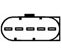 Débitmètre d'air 8ET 009 149-061 HELLA pour MERCEDES-BENZ CLASSE C VITO Fourgon
