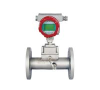 Débitmètre de gaz de haute précision avec écran LCD, débitmètre à turbine électromagnétique en acier inoxydable DN80 DN100 Lectures précises(DN100)