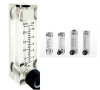Débitmètre de gaz PMMA, débitmètre d'air, 1/4" BSPT femelle, panneau carré, rotamètre LZT-6T, 5-50 6-60 10-100 3-15 3-30 5-25 0,1-0,8 l/min(0.1-0.8 LPM)