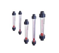 Débitmètre de liquide en plastique, 2-20 4-40 6-60 10-100 80-800 100-1000 LPH, prise de 20mm, débitmètre d'eau, Type de tuyauterie, rotamètre LZS-15(100-1000 LPH)