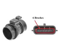 Débitmètre De Masse D'air - Renault Kangoo Be Bop (Kw0\1_) 1.5 Dci À Part. 06/2009