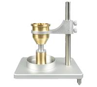 Débitmètre de poudre et testeur de densité en vrac, débitmètre à effet Hall, testeur de capacité de débit, avec entonnoir en acier inoxydable de 2,5 mm, hauteur réglable, for poudre.(Brass)