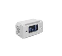 Débitmètre de refroidissement à eau, affichage sur écran LED, surveillance en temps réel, couleur argent