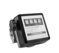 Débitmètre de réglage du débitmètre mécanique, fil intérieur de 1 pouce, jauge de carburant numérique, compteur de kérosène, accessoires de distribution noir