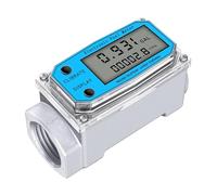 Débitmètre d'eau à Turbine en métal de haute précision, LCD numérique, avec compteur NPT et filetage FNPT, débitmètre carburant, méthanol, gazole, Unité de détection