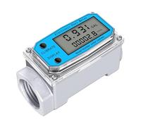 Débitmètre d'eau à Turbine numérique, affichage LCD avec compteur NPT et débitmètre de carburant filetage FNPT (1 pouce), Unité de détection