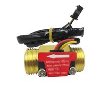 Débitmètre d'eau, Capteur de débit d'eau YF-B1 Capteur à effet Hall Débitmètre à interrupteur Capteur de débit d'eau Compteur d'eau en laiton DN25 Débitmètre industriel,pour essence et eau