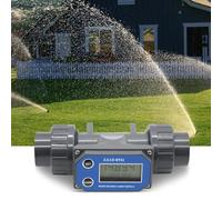 Débitmètre d'eau Débitmètre à Turbine DN25-DN80, débitmètre à affichage numérique LCD, tuyau en PVC, eau liquide for outil d'irrigation de jardin de ferme pour l'arrosage des tuyaux d'arrosage(DN25 wi