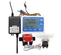 Débitmètre d'eau, DN15 Débit d'écoulement d'écoulement d'écoulement numérique Contrôleur quantitatif 1/2 "Capteur de vitesse Salle de solénoïde Utilisation for contrôler et afficher le flux liquide