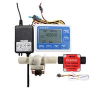 Débitmètre d'eau, Dn20 Contrôleur quantitatif de flux d'affichage numérique 3/4 pouce du capteur de capteur d'équipement d'électrovanne for contrôler et afficher le flux liquide