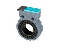 Débitmètre d'eau liquide à ultrasons DN50-DN150 IP68 avec écran LCD, moniteur de débit électronique à distance Haute sensibilité, faible erreur(DN80)