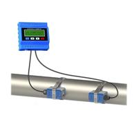 Débitmètre d'eau liquide à ultrasons numérique TUF-2000M DN25mm-DN100mm e TS-2 pince Portable sur débitmètre Haute sensibilité pour plusieurs supports
