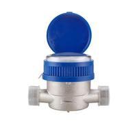 Débitmètre d'eau numérique haute précision Compteur d'eau numérique intelligent, pointeur mécanique à aile rotative, compteur froide for la maison