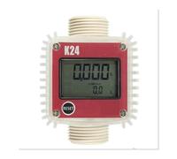 Débitmètre d'eau numérique haute précision Débitmètre numérique K24, débitmètre à ultrasons for eau(Rood)