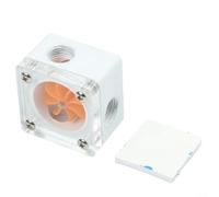 Débitmètre d'eau pour systèmes de refroidissement PC avec filetage G14 et design acrylique, modèles à 2 ou 3 trous pour aider à surveiller et maintenir le débit de fluide (3 voies)