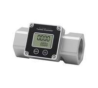 Débitmètre, Débitmètre à turbine électronique en acier inoxydable, débitmètre de liquide numérique, d'eau haute précision(1.5 inch SS304)