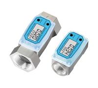 Débitmètre, Débitmètre à turbine numérique en aluminium, filetage 3/4 po, 1 po, 1,5 po, 2 po, débitmètre électronique de carburant for eau, diesel, essence, liquide(2-inch)