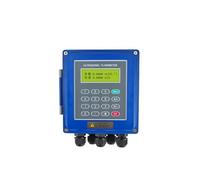 Débitmètre, Débitmètre ultrasonique haute température, compteur de vitesse d'écoulement liquide à Clip externe Portable for Segment tuyau(Wall-mounted host)