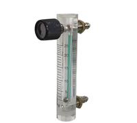 Débitmètre d'oxygène de gaz d'air compteur de débitmètre indicateur O2 avec connecteur en laiton de valve 0.1Mpa 2-25L/Min hauteur 116mm