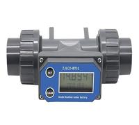Débitmètre eau, Débitmètre d'eau DN25-DN80, débitmètre à afficha numérique LCD, eau liquide for tuyau en PVC for l'irrigation du jardin de la ferme ,Utilisation intérieure et extérieure(DN80 without c