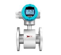 Débitmètre électromagnétique numérique à impulsion liquide 4-20mA RS485, 1 pièce, for application industrielle des boissons au lait et des eaux usées(DN50)