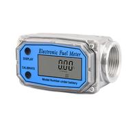 Débitmètre électronique à affichage numérique de 2,5 cm avec boîtier en acier inoxydable, installation rapide, utilisé pour capteur d'eau et d'huile