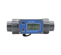 Débitmètre électronique à turbine DN25-80 avec écran LCD numérique, débitmètre d'eau liquide for tuyau en PVC, for l'irrigation des fermes et des jardins Haute sensibilité(With Cable,DN50)