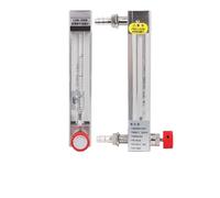 Débitmètre en verre à surface Variable LZB-10, 25-250L/H, avec vanne de commande, montage Vertical, rotamètre de liquide for tuyau de 12mm, 1 pièce(10-100L-H)