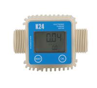 Débitmètre, Jauge numérique K24 for huile et carburant, compteur à Turbine for produits chimiques, liquide, eau, ultrasons, chaud, industriel et Commercial, 1 pièce(Blue Horizontal)