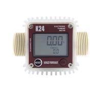 Débitmètre, Jauge numérique K24 for huile et carburant, compteur à Turbine for produits chimiques, liquide, eau, ultrasons, chaud, industriel et Commercial, 1 pièce(Red Horizontal)