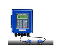 Débitmètre liquide à ultrasons numérique TUF-2000B avec transducteur TS-2 TM-1 TL-1, débitmètre mural for tuyaux en cuivre/PVC Haute sensibilité, faible erreur(Tm-1 dn50-700mm)