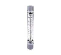 Débitmètre liquide, rotamètre de type tube acrylique LZM-15G, débitmètre d'eau haute précision, 0,25-2,5 GPM et 1-9 LPM, filetage interne 1/2"