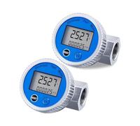 Débitmètre, Lot de 2 débitmètres numériques, filetage NPT 1 po, débitmètre d'eau, carburant, for essence