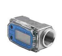 Débitmètre numérique à turbine pour kérosène, eau, acier inoxydable et alliage d'aluminium, pour options de filetage NPT : 1,27 cm, 5,1 cm, précision ± %, 6 bar (3,8 cm)