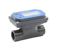 Débitmètre numérique à turbines pour l'irrigation de la ferme et du jardin avec écran LCD - Mesure de l'eau, de l'essence, du kérosène, du méthanol, du méthanol