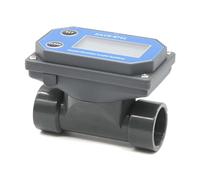 Débitmètre numérique à turbines pour l'irrigation de la ferme et du jardin avec écran LCD - Mesure de l'eau, de l'essence, du kérosène, du méthanol, du méthanol
