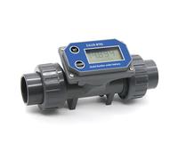 Débitmètre numérique à turbines pour l'irrigation de la ferme et du jardin avec écran LCD - Mesure de l'eau, de l'essence, du kérosène, du méthanol, du méthanol