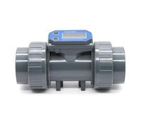 Débitmètre numérique à turbines pour l'irrigation de la ferme et du jardin avec écran LCD - Mesure de l'eau, de l'essence, du kérosène, du méthanol, du méthanol