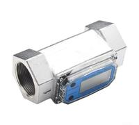 Débitmètre numérique de turbine en acier inoxydable pour diesel, eau et huile, affichage LCD avec compteur total, raccord fileté NPT 0,5/2", plage de mesure 10-500 l/min (1,5")