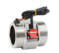 Débitmètre numérique électronique intelligent, capteur de débit d'eau mesurant la température du débit, la vitesse du débit et l'intégration G1 G1/2(50mm G1-2)