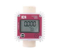 Débitmètre numérique K24, débitmètre de carburant, jauge for produits chimiques, débitmètre d'eau liquide, compteur de liquide(Red Vertical)